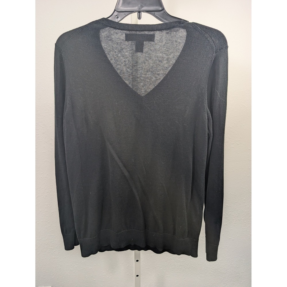 Amazon Essentials Mens Black V-Neck Sweater Long Sleeve Lightweight Knit Size‎ L